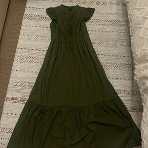 Long green dress, xs